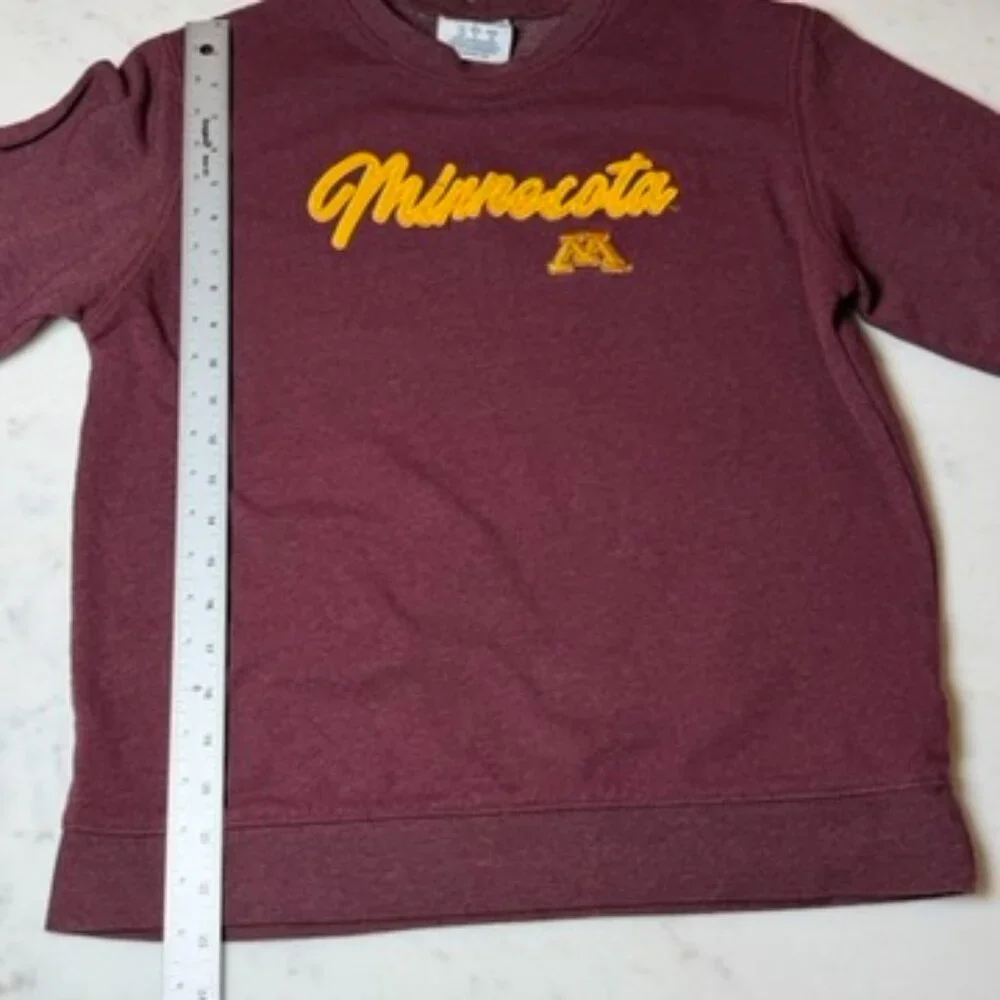 Champion‎ Minnesota Golden Gophers Sweatshirt Maroon Fleece Crewneck L - Picture 3 of 7
